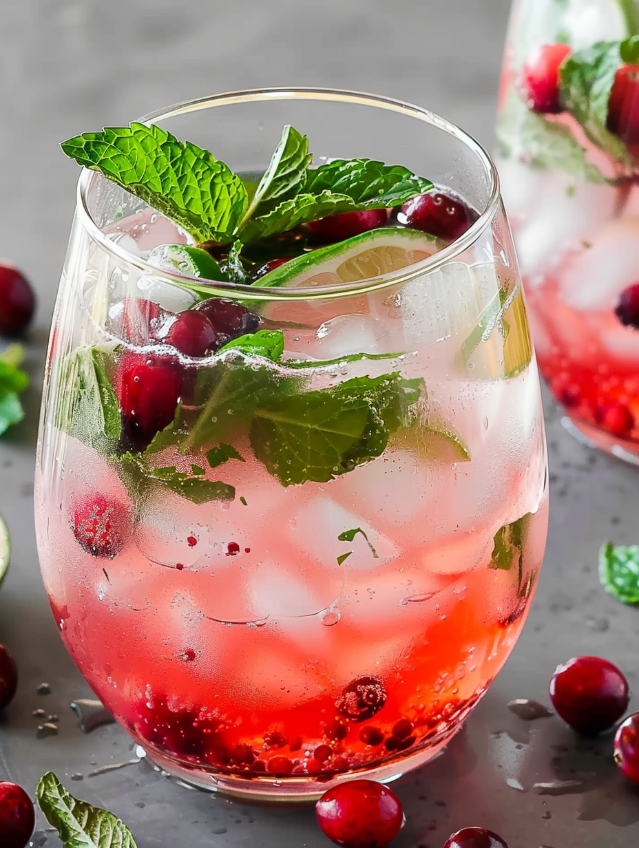 Holiday Cranberry Mojito