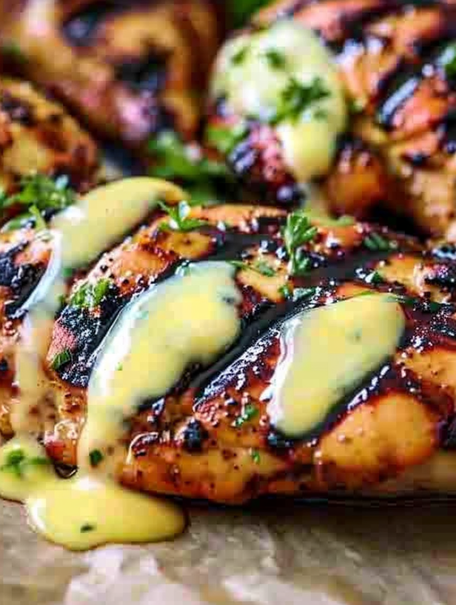 Creamy honey mustard sauce in a bowl