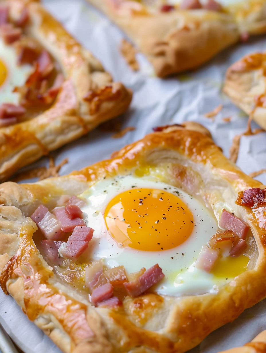 Crescent dough sheet and ingredients