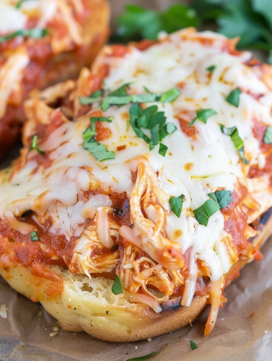 Toasted cheesy Texas toast with melted cheese