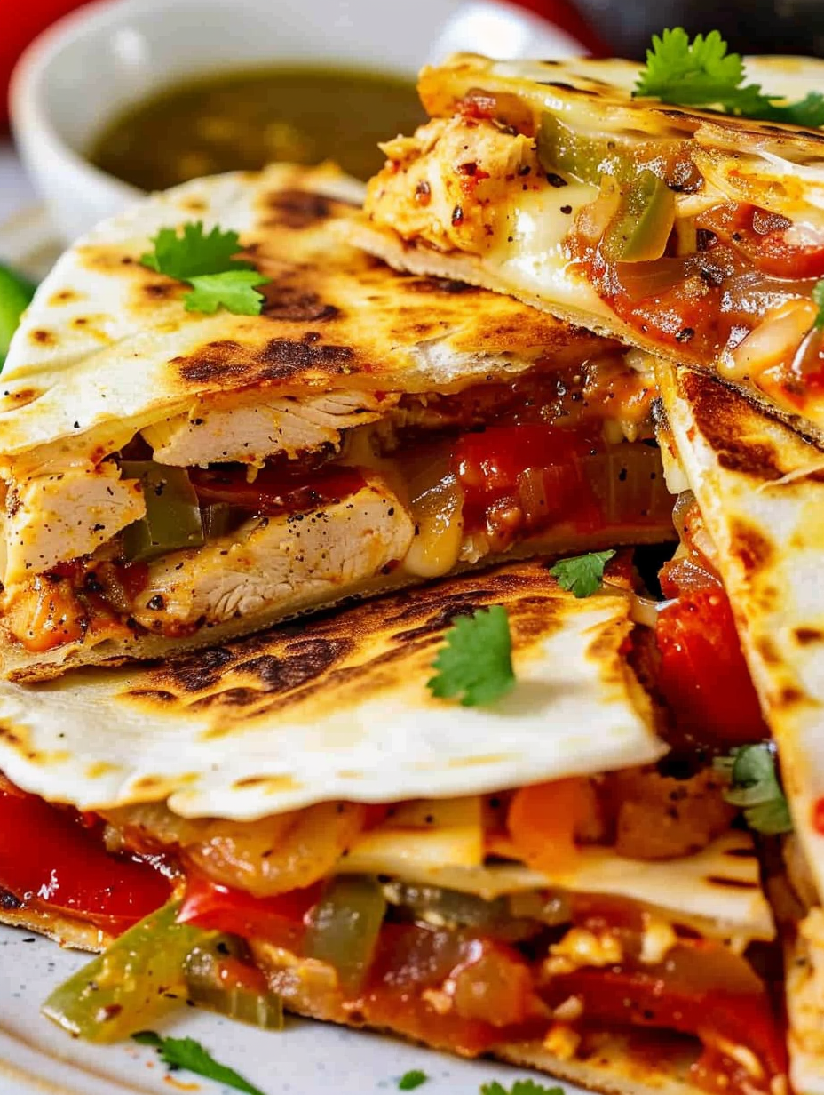 Chicken Fajita Quesadillas