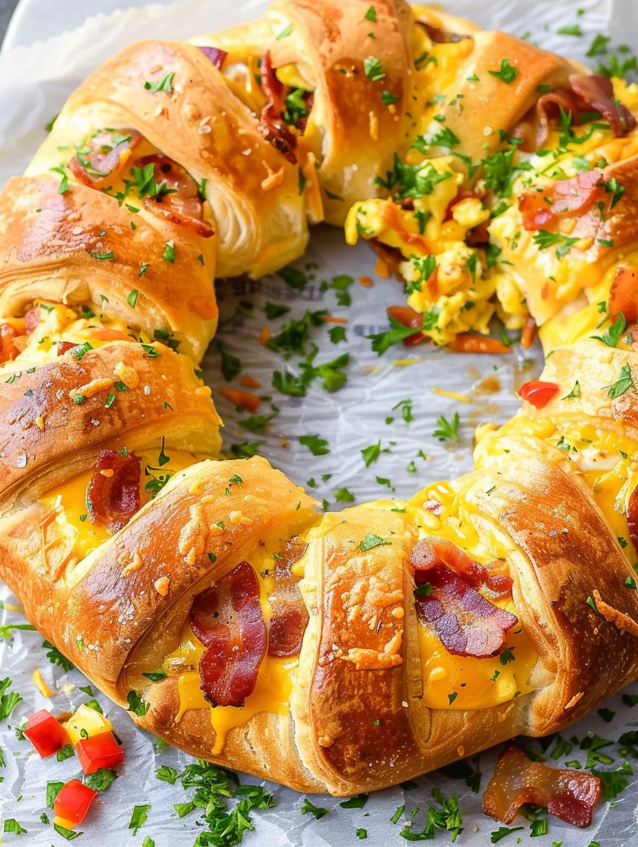 Crescent Bacon Breakfast Ring