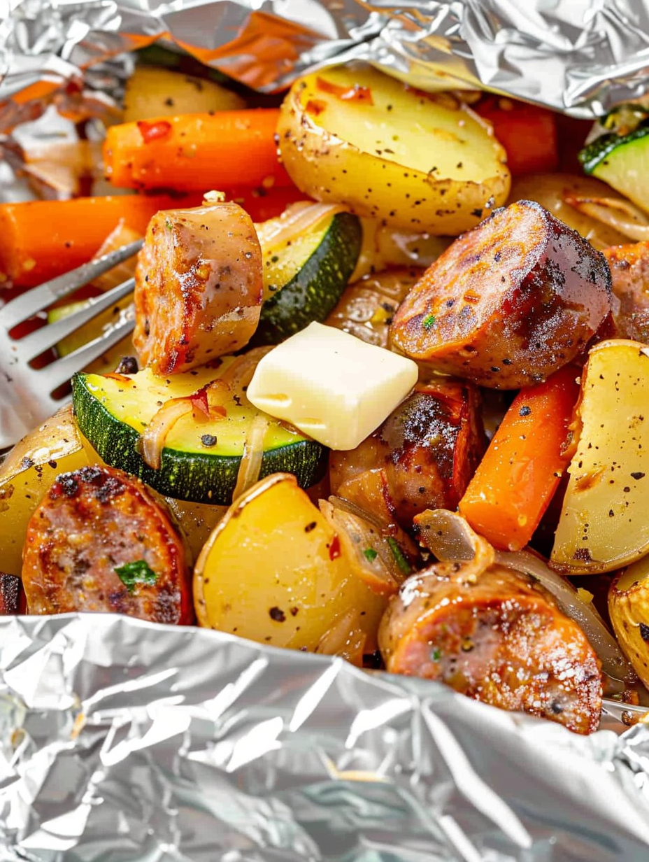 Air Fryer Sausage Foil Packets