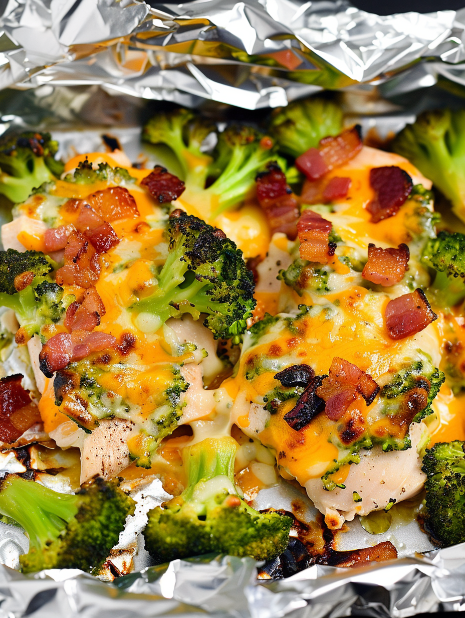 Chicken bacon ranch foil packets in air fryer