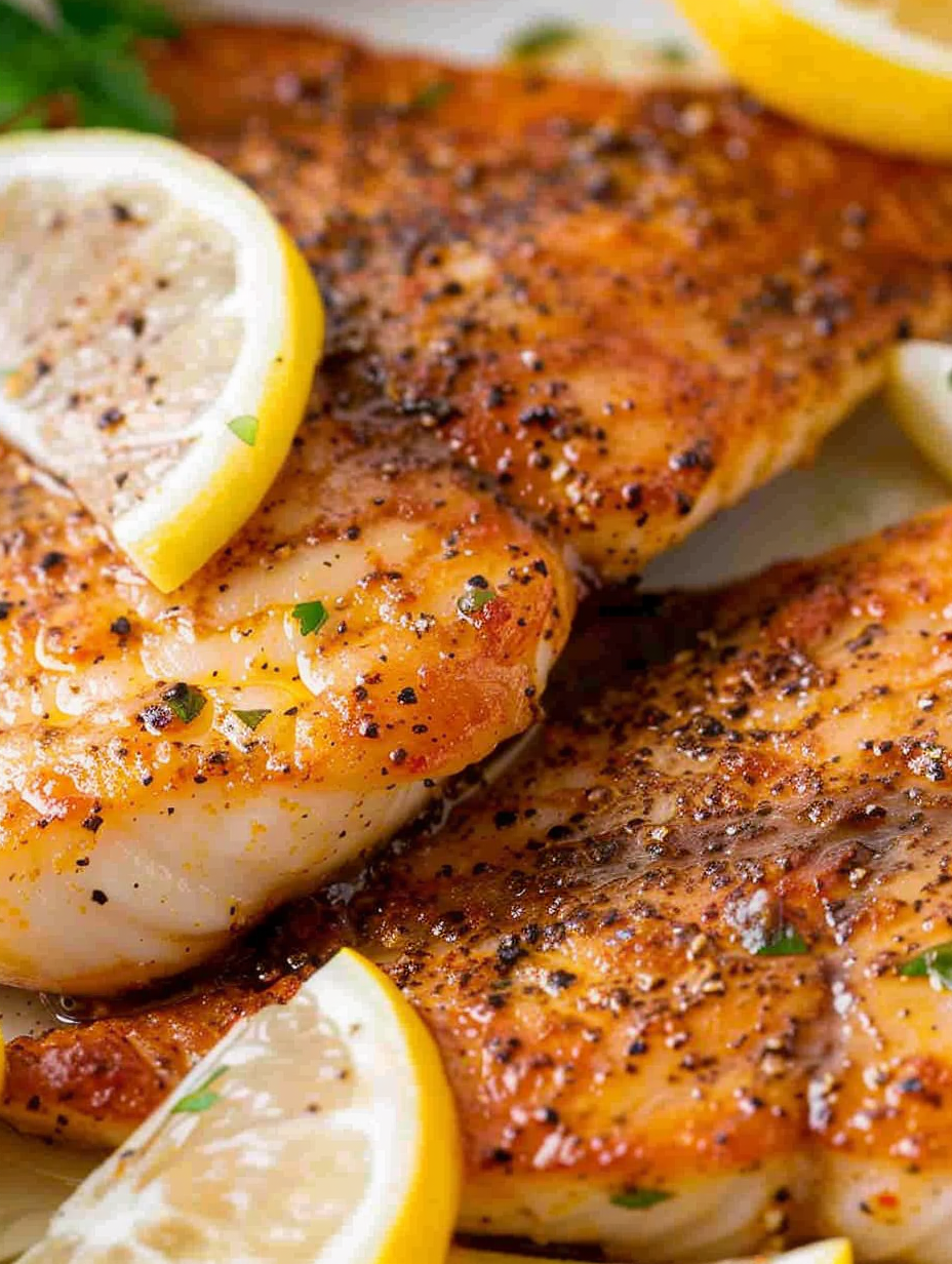 Air fryer tilapia fillets in basket