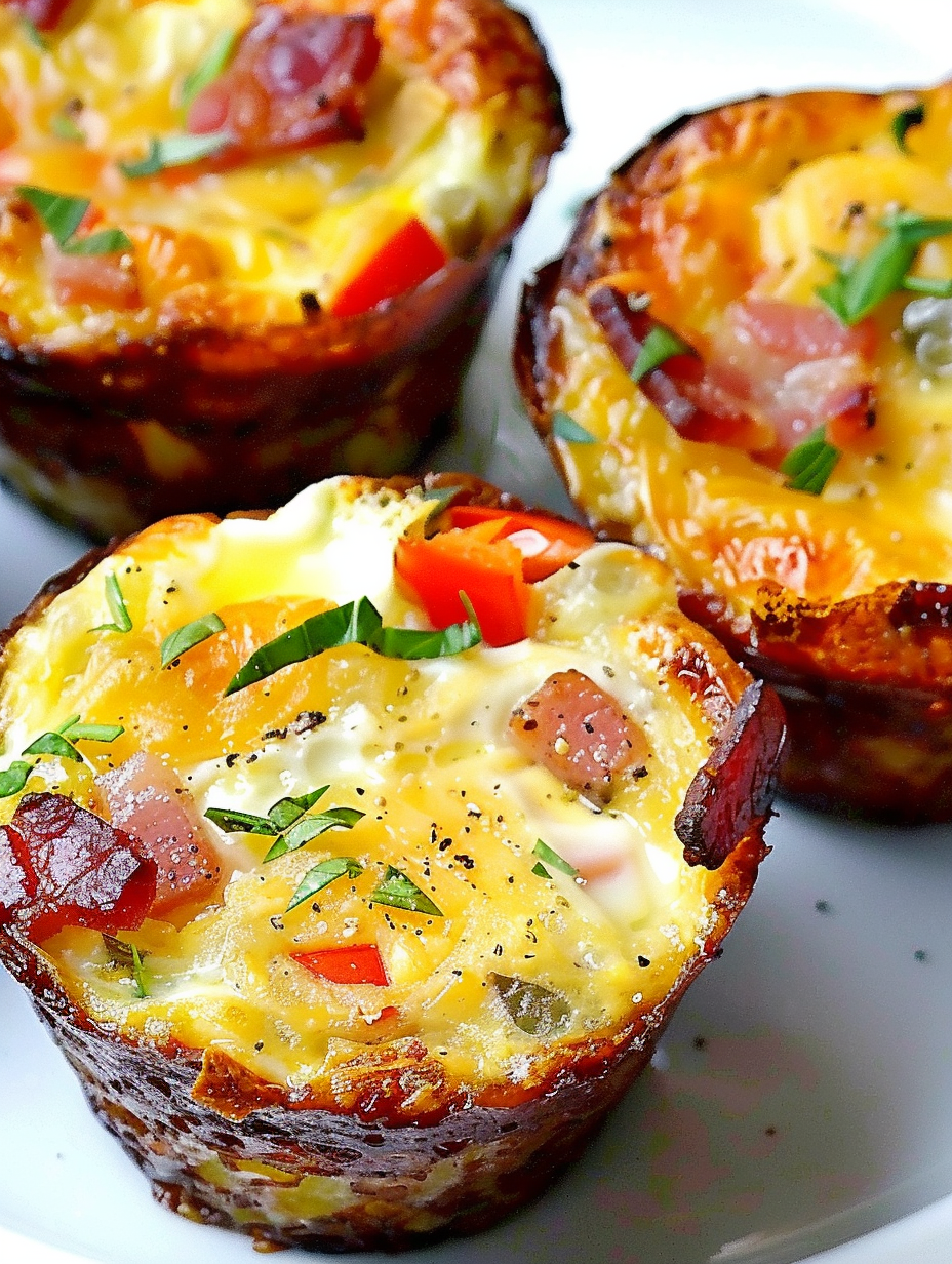Teresa Ambra’s Savory Breakfast Muffins (Hash Brown Crust)