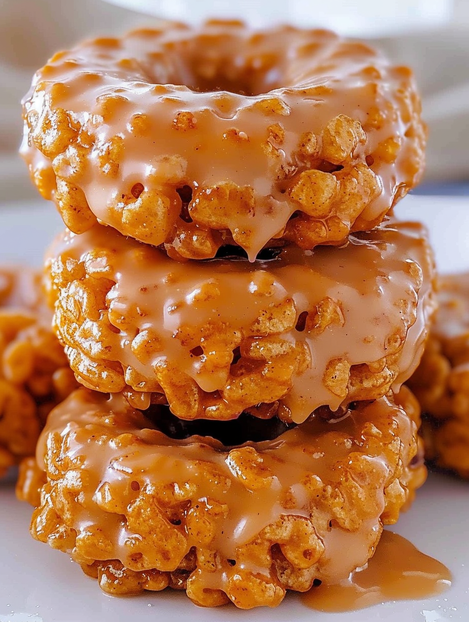 Pumpkin Rice Krispie Donut in mold