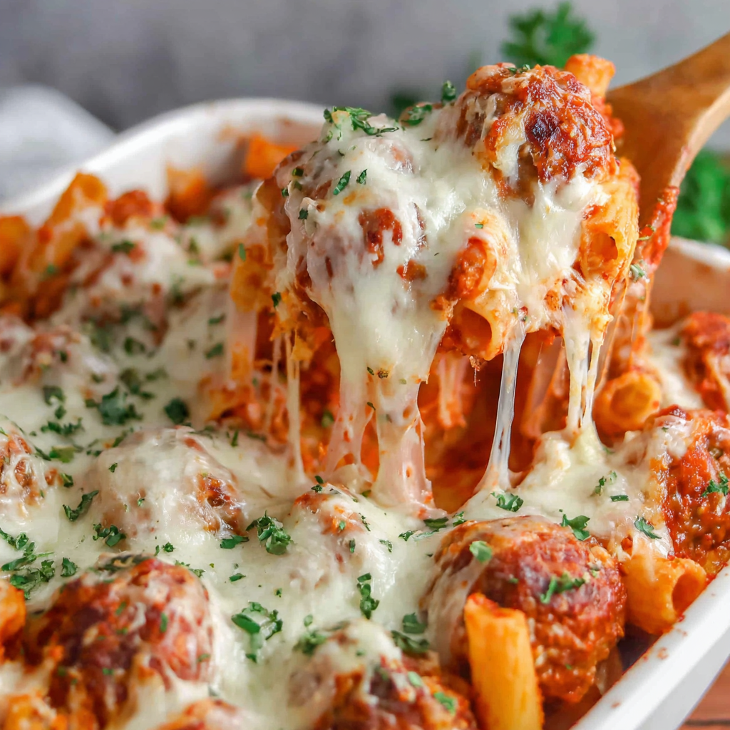 Baked Ziti with Meatballs