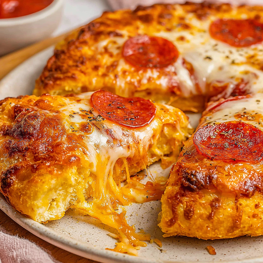 Quick Air Fryer Pepperoni Pizza