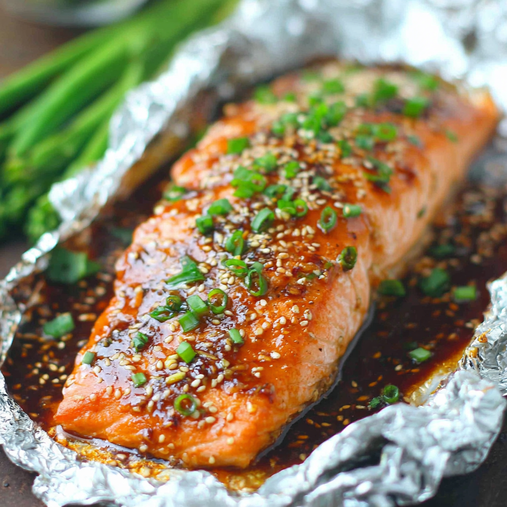 Asian Salmon in Foil