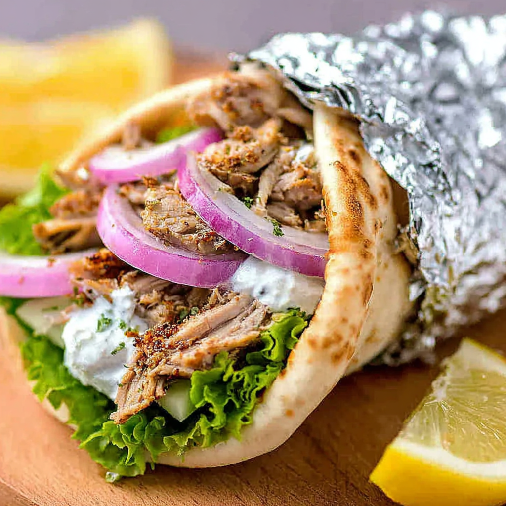 Homemade Slow Cooker Chicken Shawarma