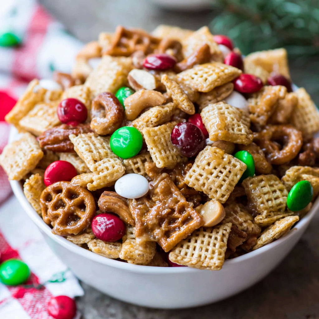 Sweet and Salty Chex Mix (Christmas Crack)