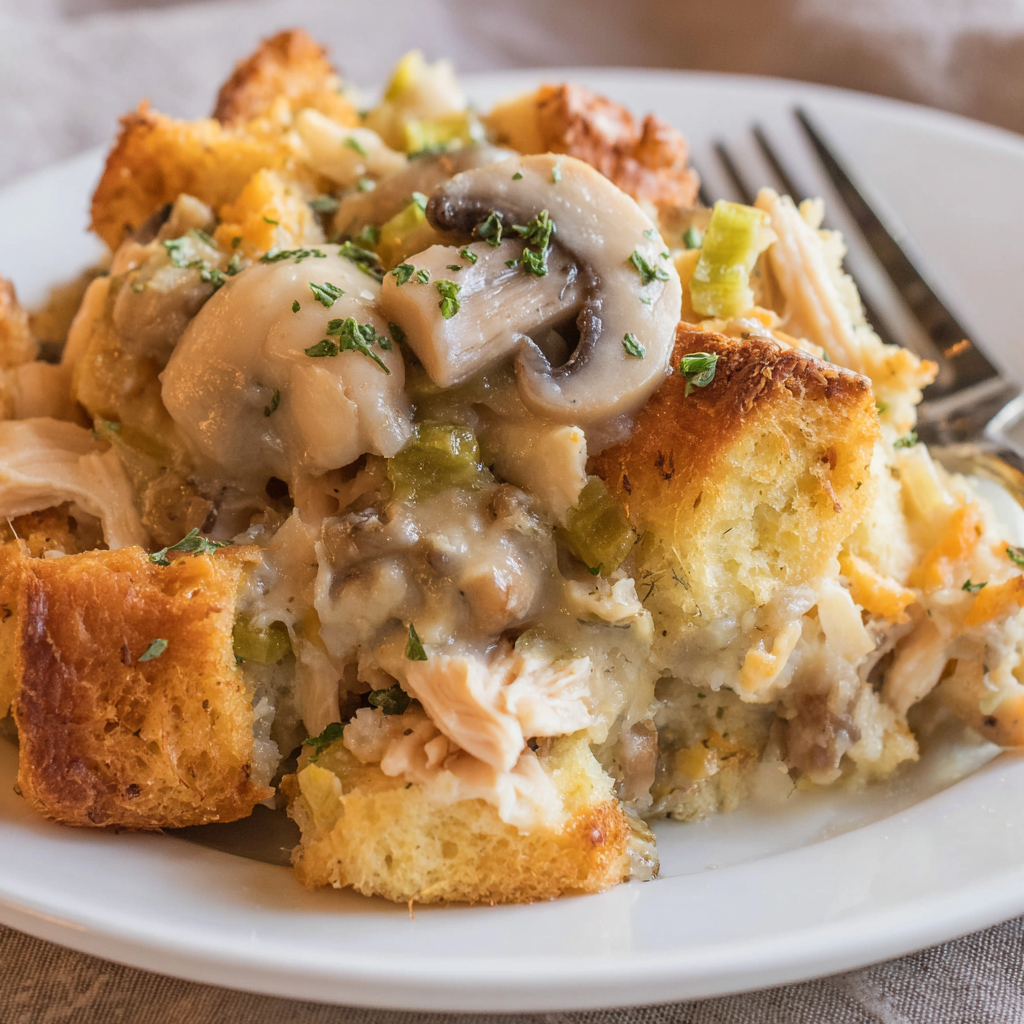 Chicken and Stuffing Casserole
