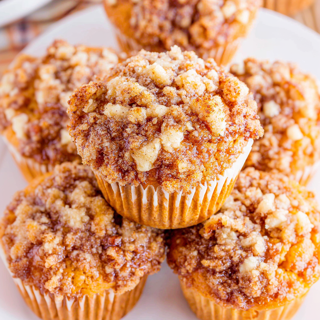Apple Muffins with Crumb Topping
