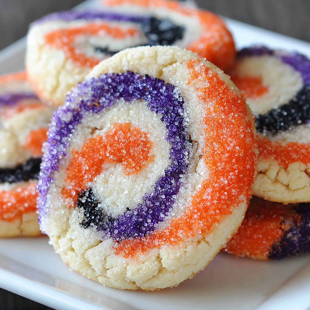 Spiral Halloween Cookies