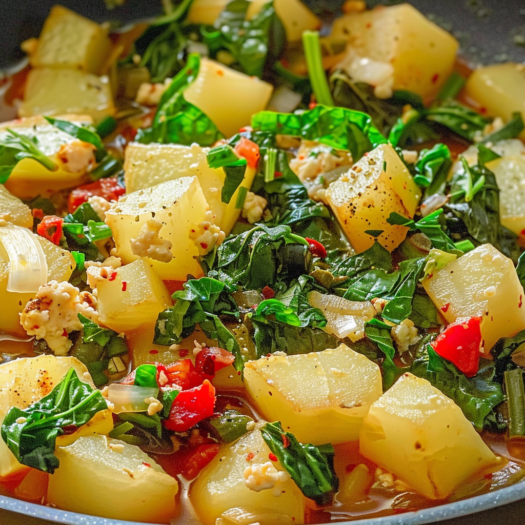 Blitva (Croatian Potatoes and Swiss Chard)
