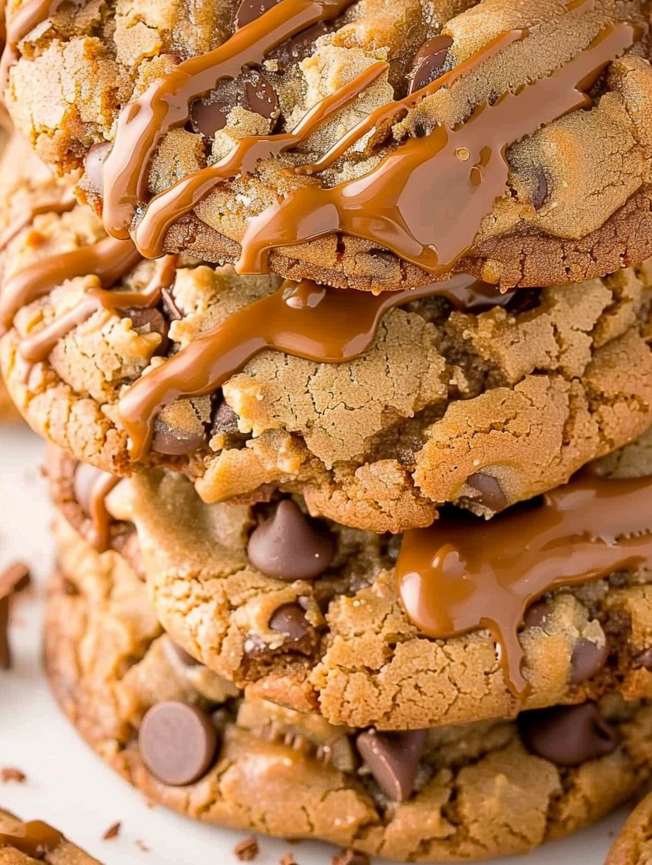 Close-up of chopped Biscoff pieces and cookie dough