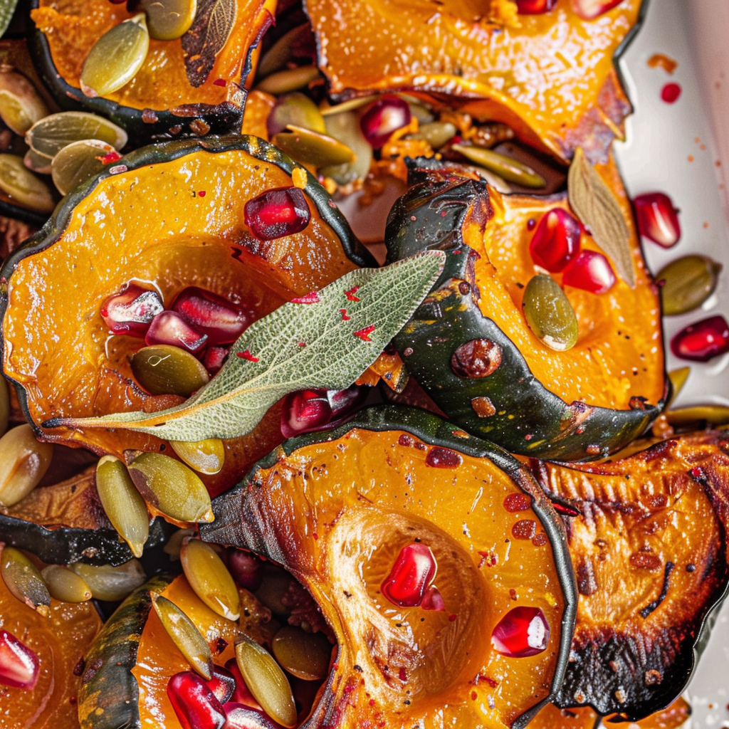 Sweet and Spicy Roasted Acorn Squash Slices