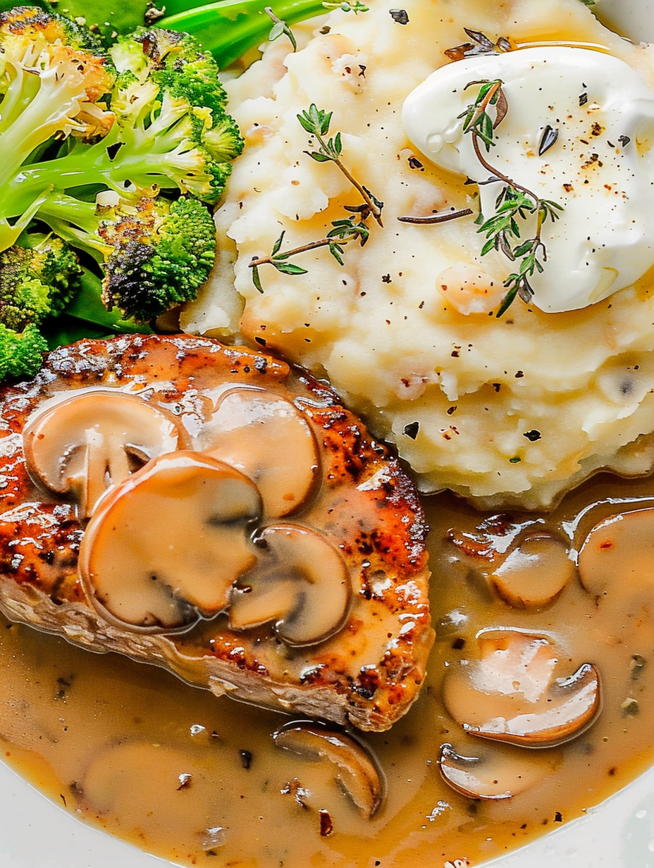 Sauteed mushrooms browning in a skillet