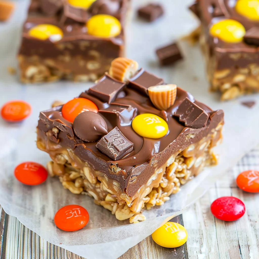 Chocolate Peanut Butter Candy Bars