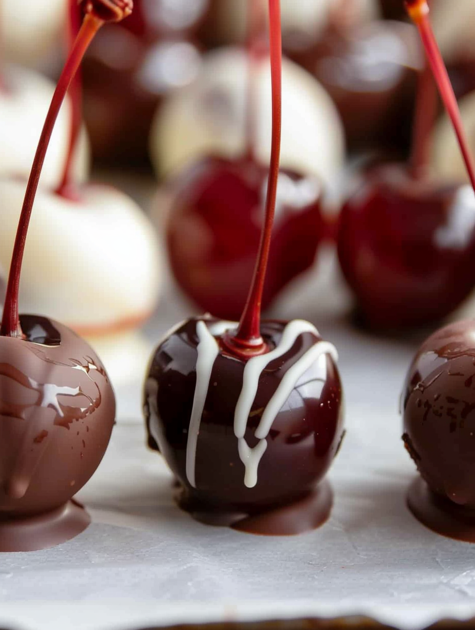 Jar of cherries soaking in Grand Marnier