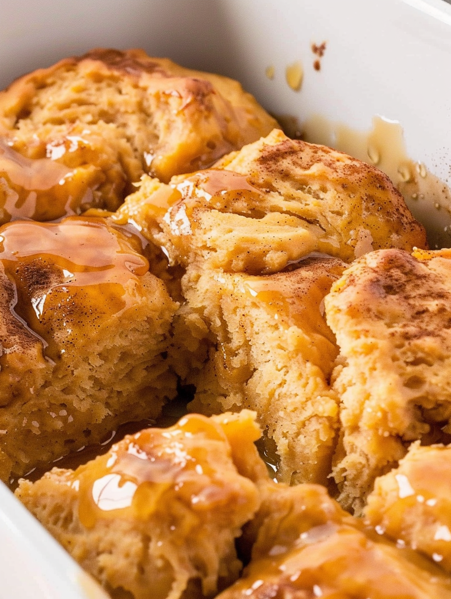Glazed sweet potato biscuits on a plate