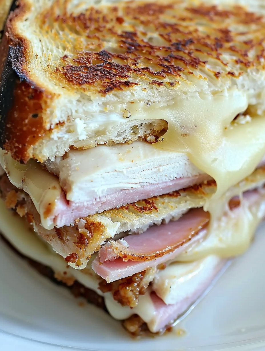 Chicken Cordon Bleu Grilled Cheese