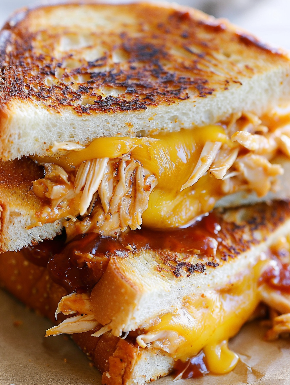 BBQ Chicken Grilled Cheese