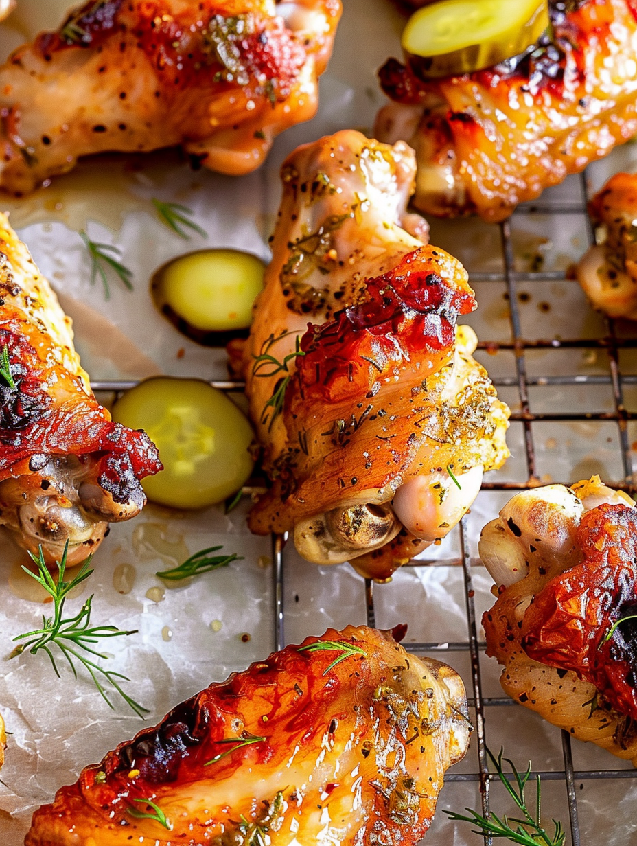 Brined wings ready for roasting