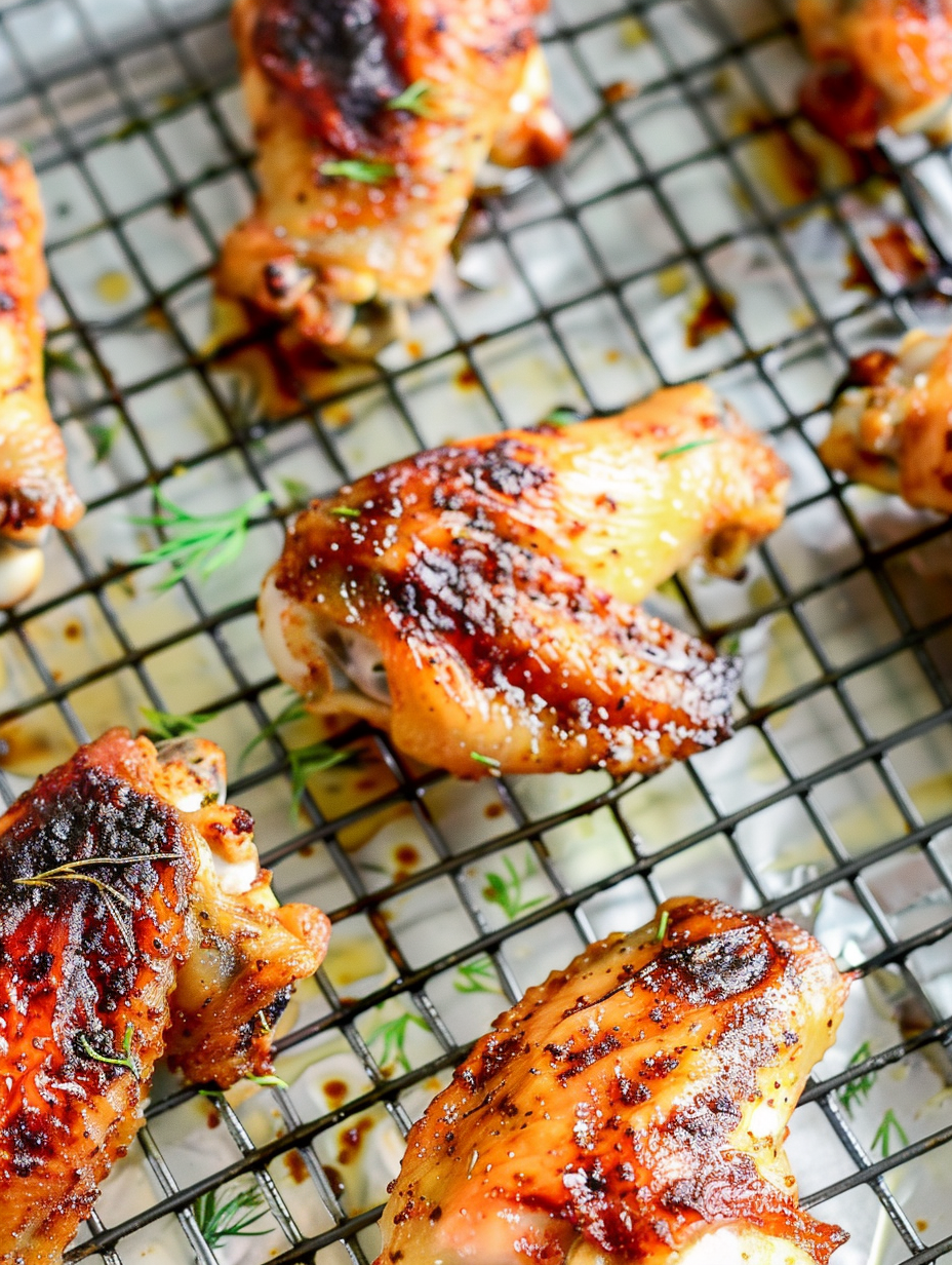 Crispy dill pickle wings plated