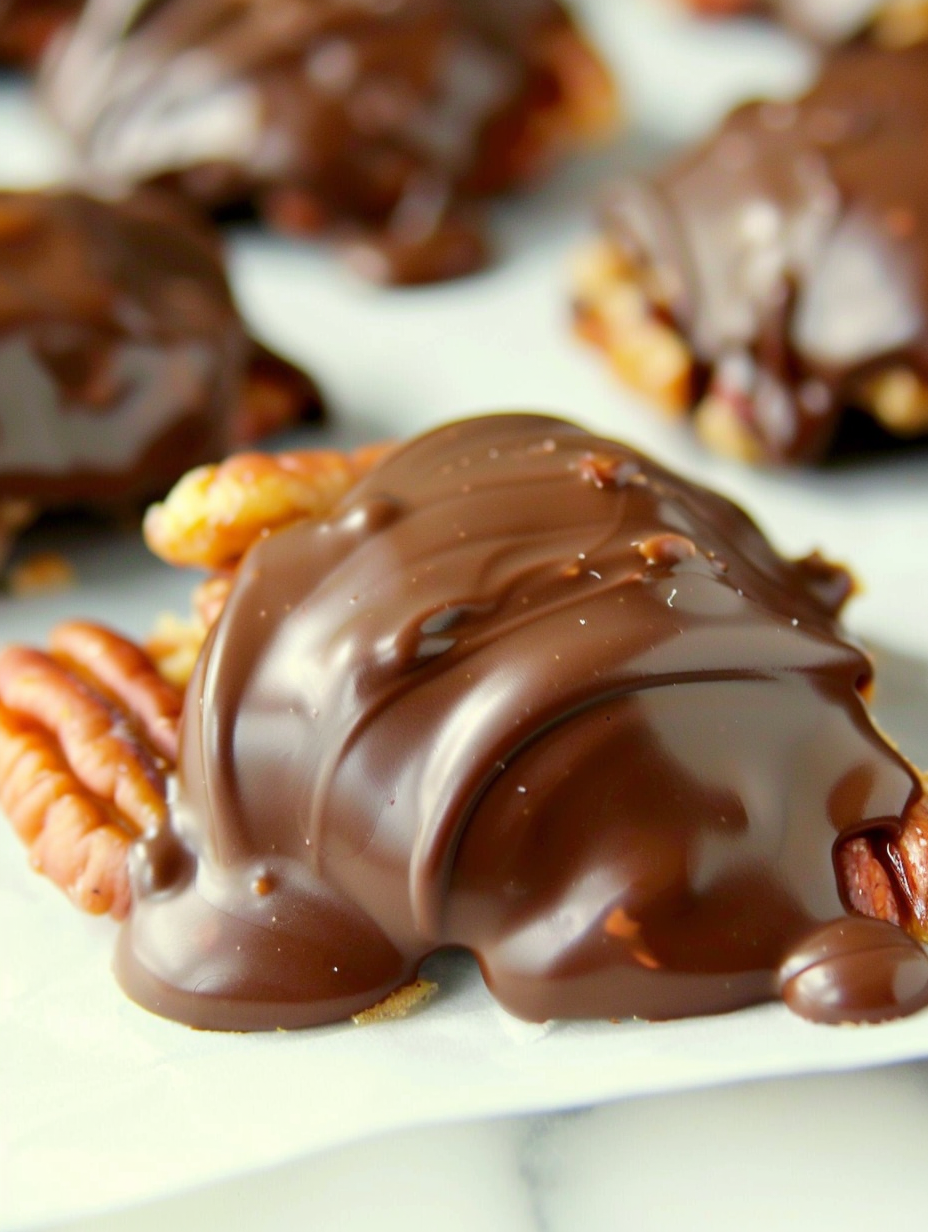 Toasted pecans and caramel ingredients on counter