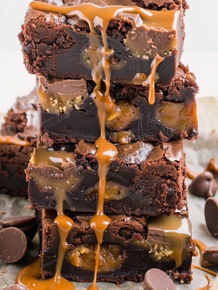 Close-up of Milky Way minis and brownie bite