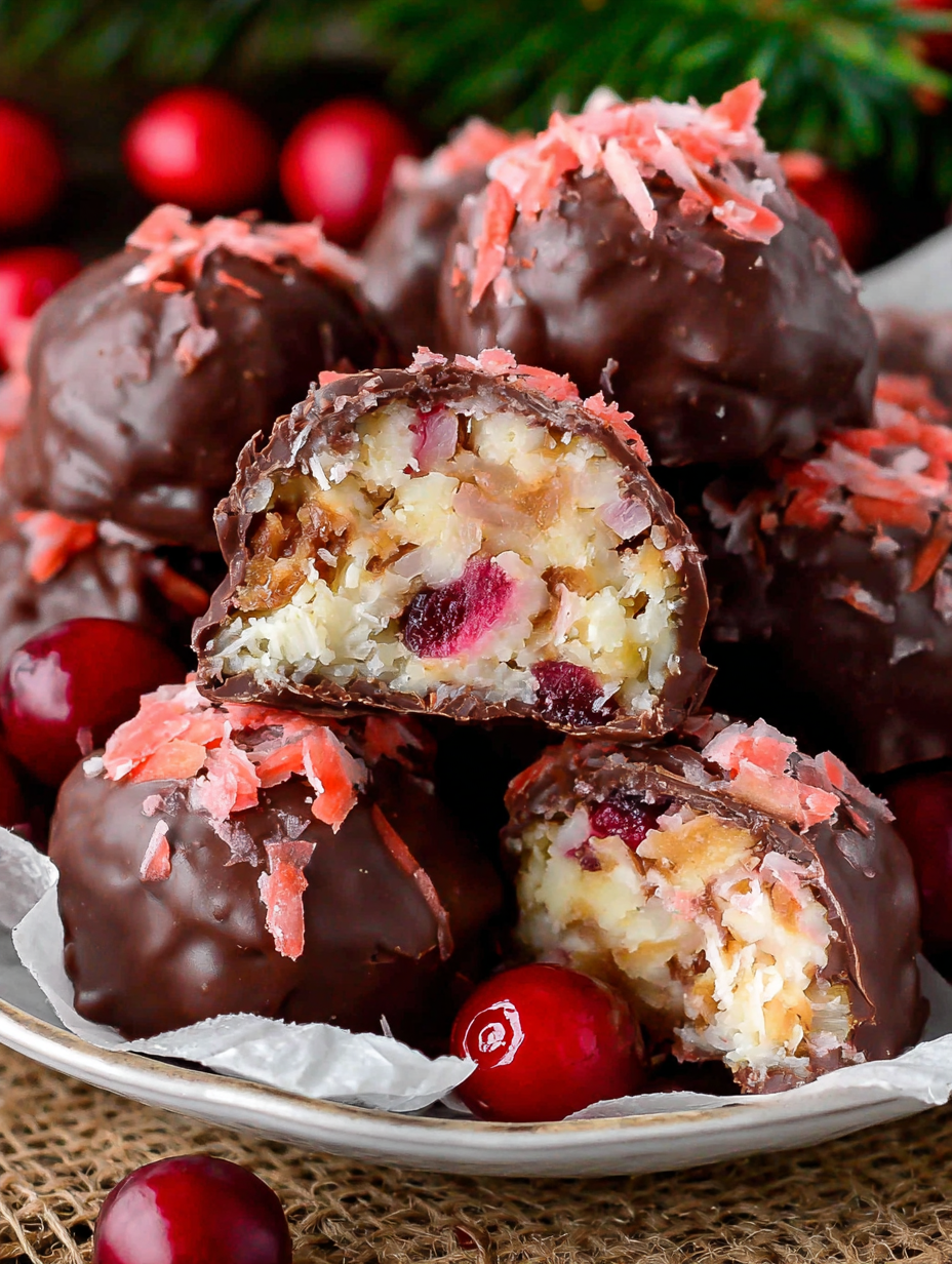 Close up of the candy centers and pecans