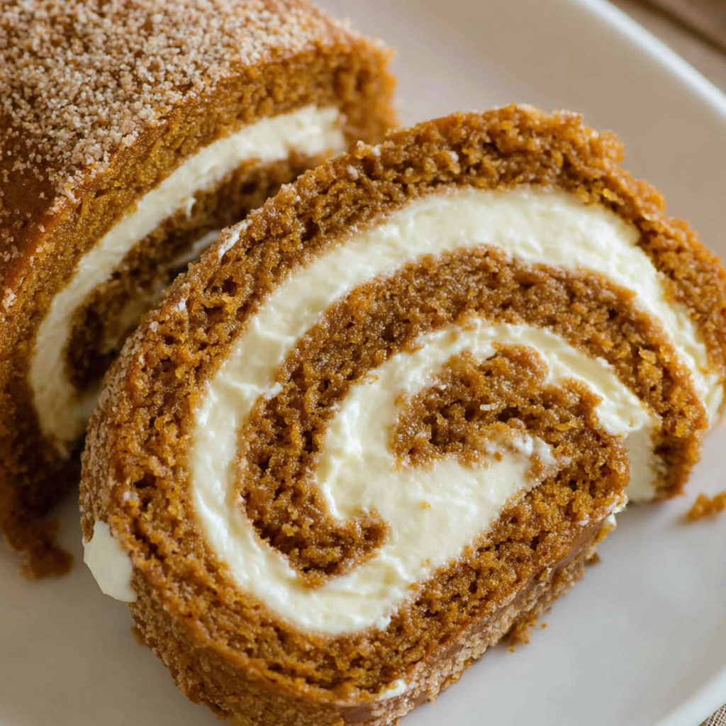 Pumpkin Roll Cake