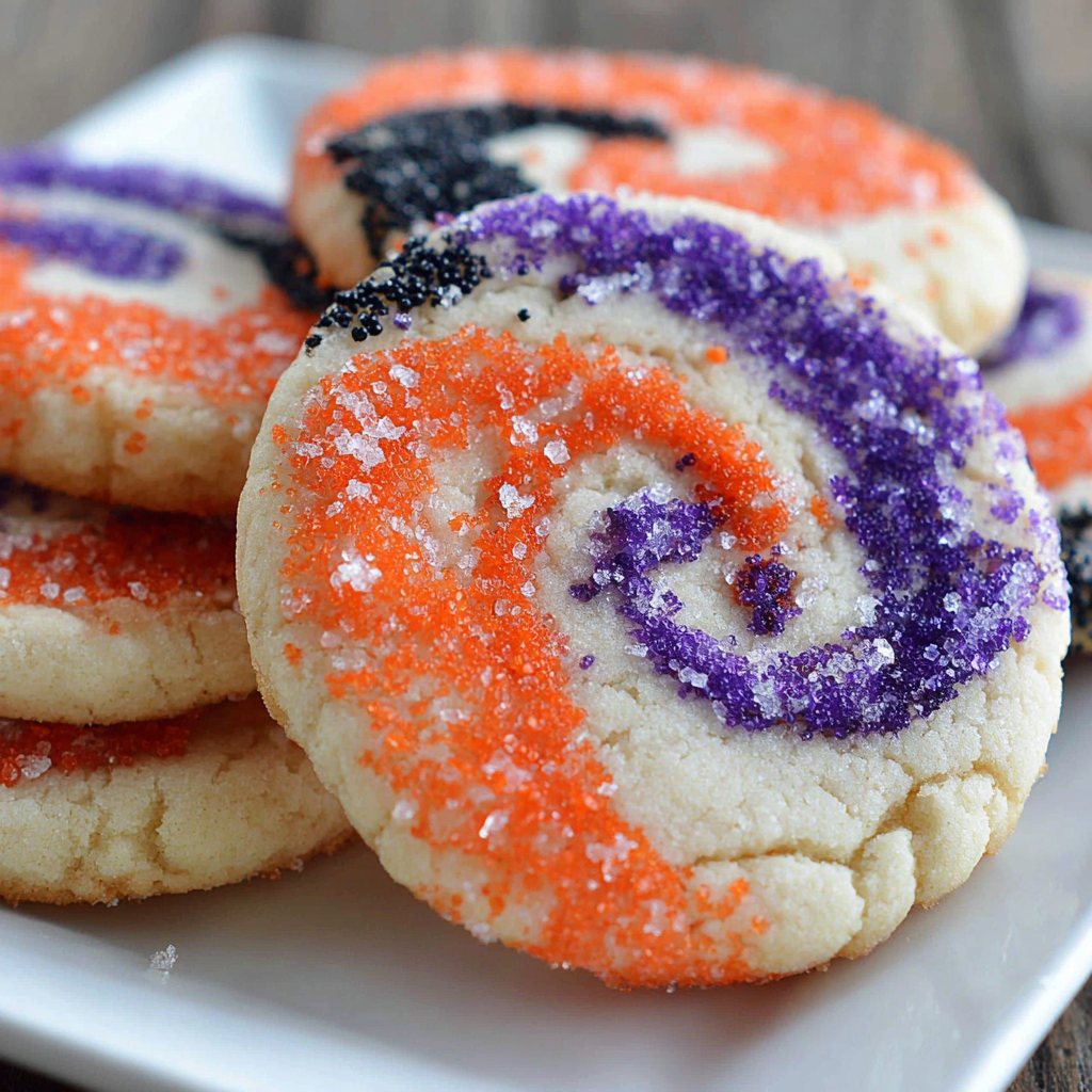 Spiral Halloween Cookies
