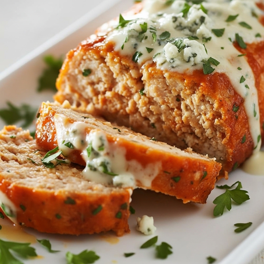 Classic Buffalo Chicken Meatloaf