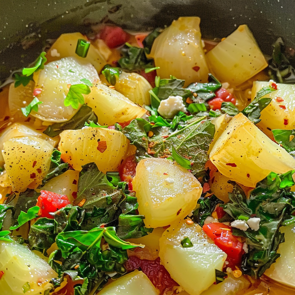 Blitva (Croatian Potatoes and Swiss Chard)