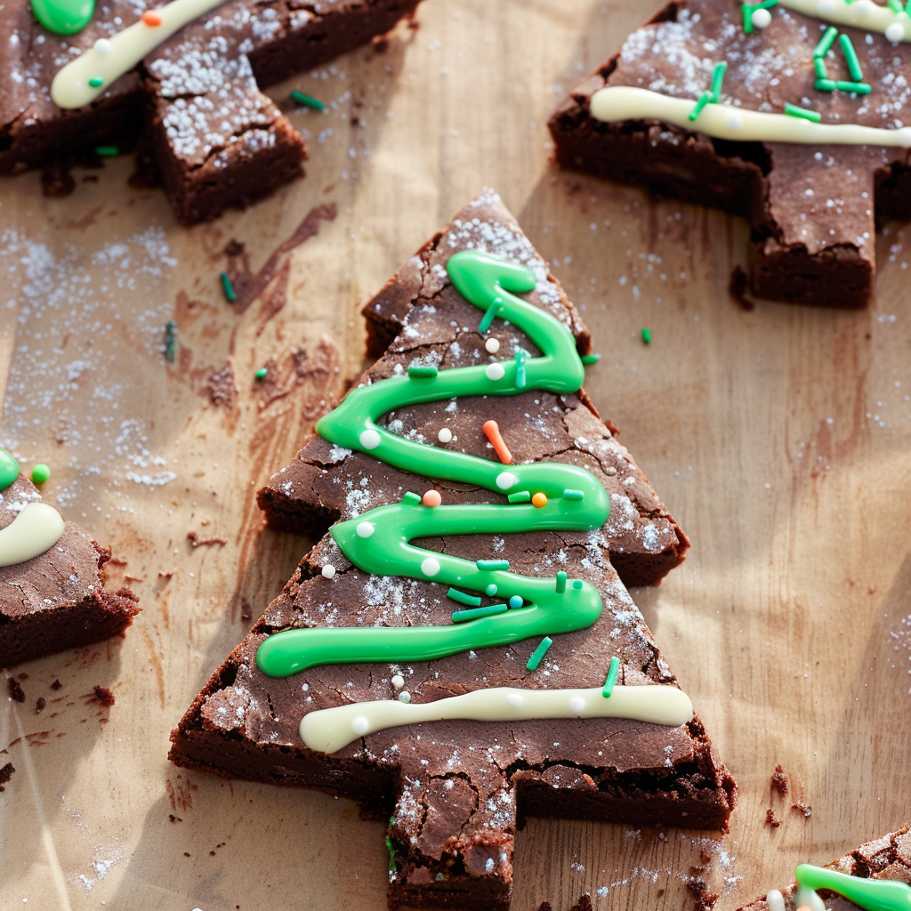 Christmas Tree Brownies