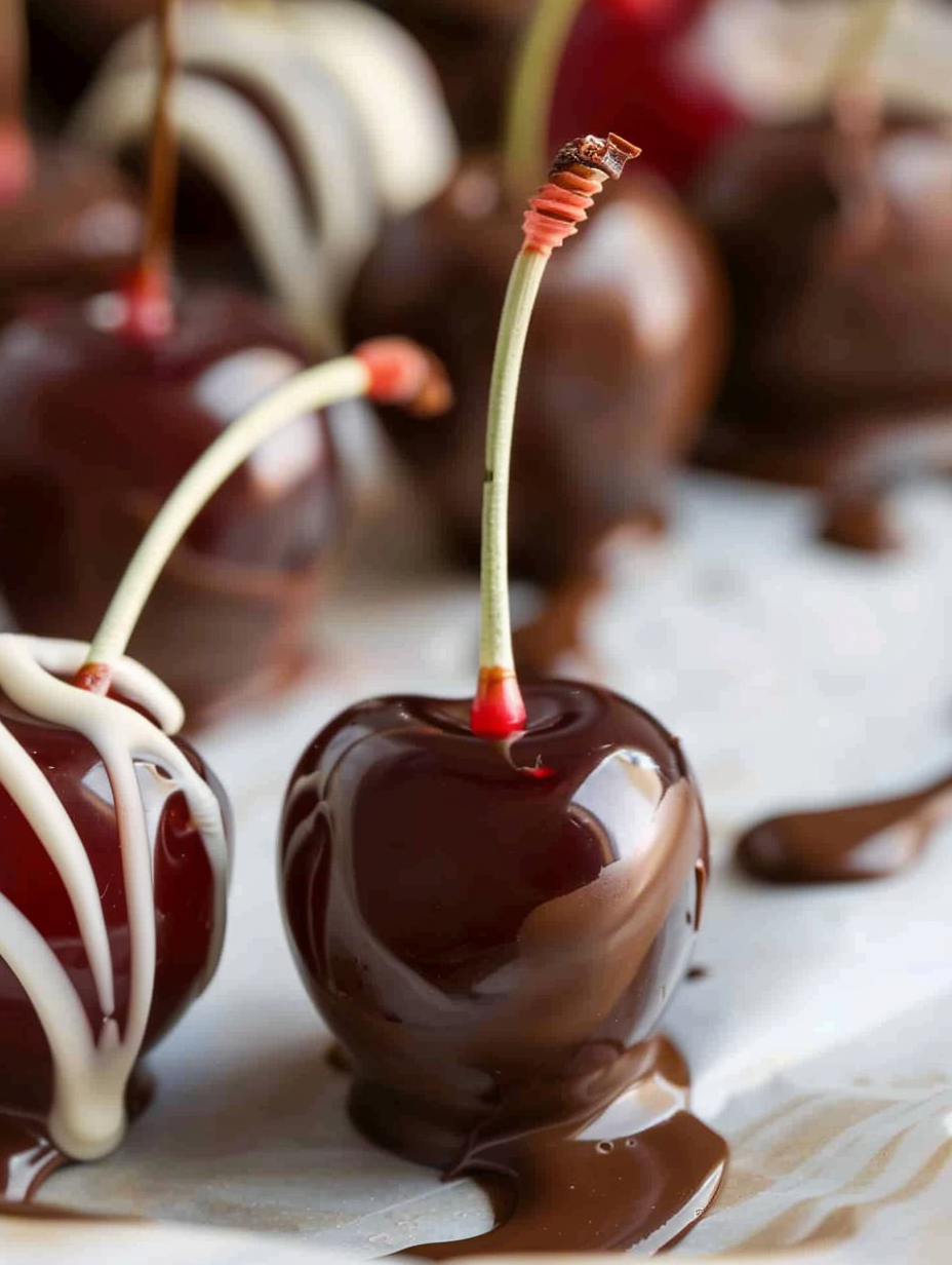Jar of cherries infusing in Grand Marnier