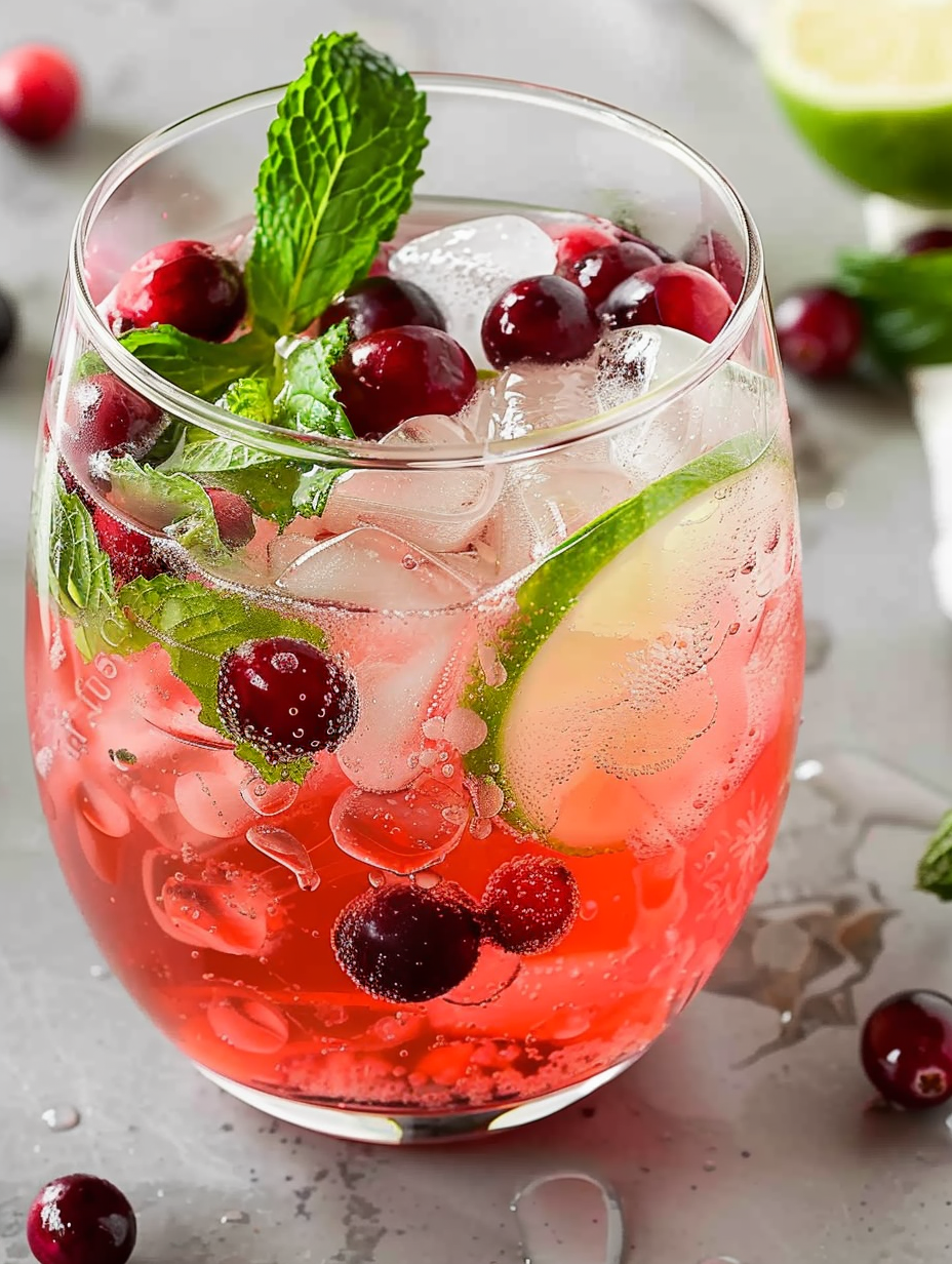 Holiday Cranberry Mojito
