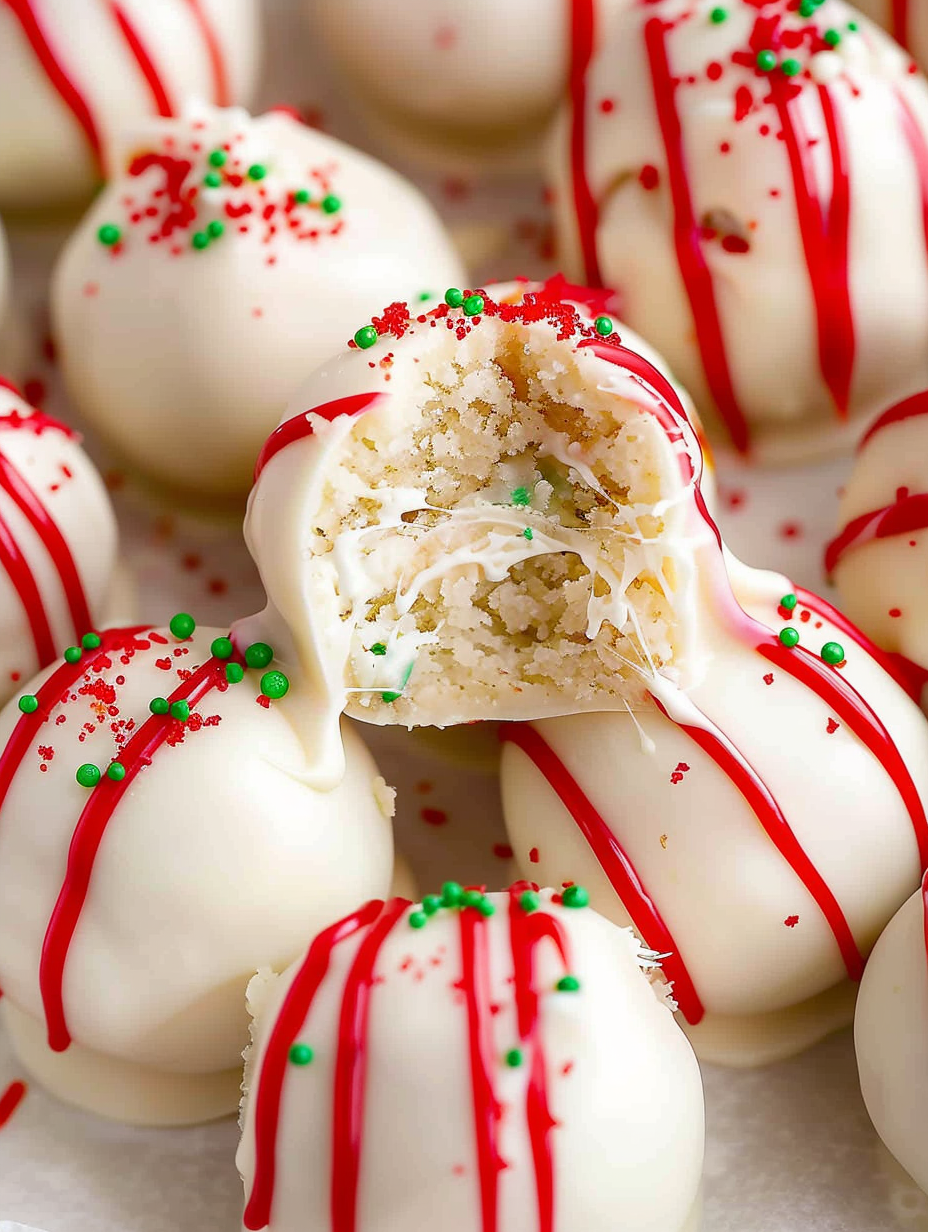 Ingredients laid out for Christmas Tree Cake Truffles