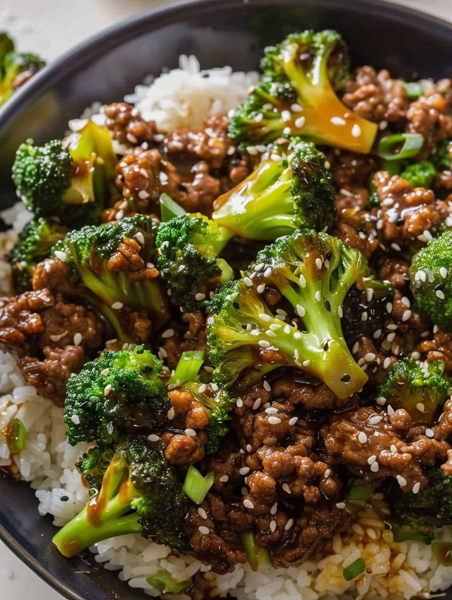 Ground Beef and Broccoli