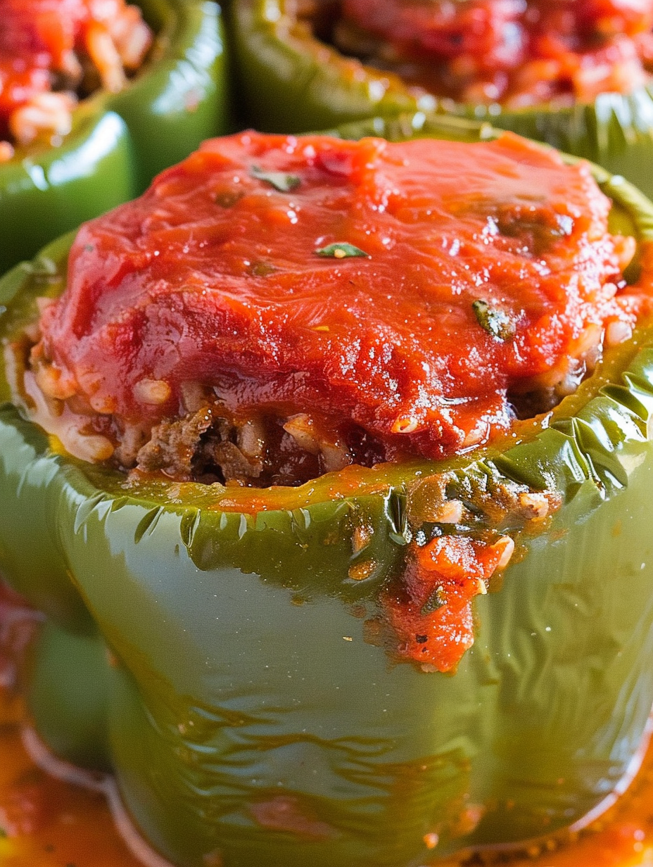 Classic Ground Beef Stuffed Peppers