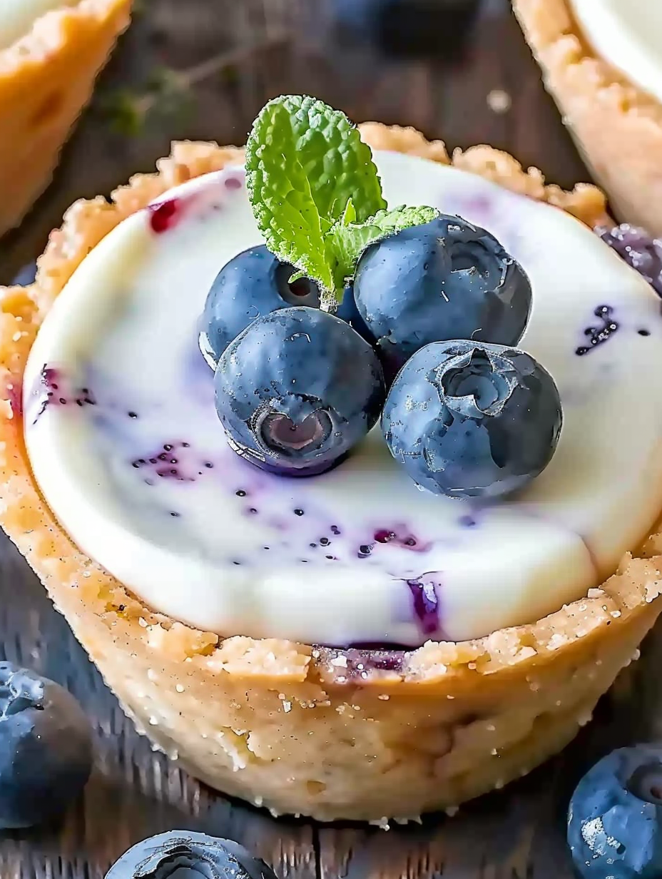 Blueberry Cheesecake Cookie Cups
