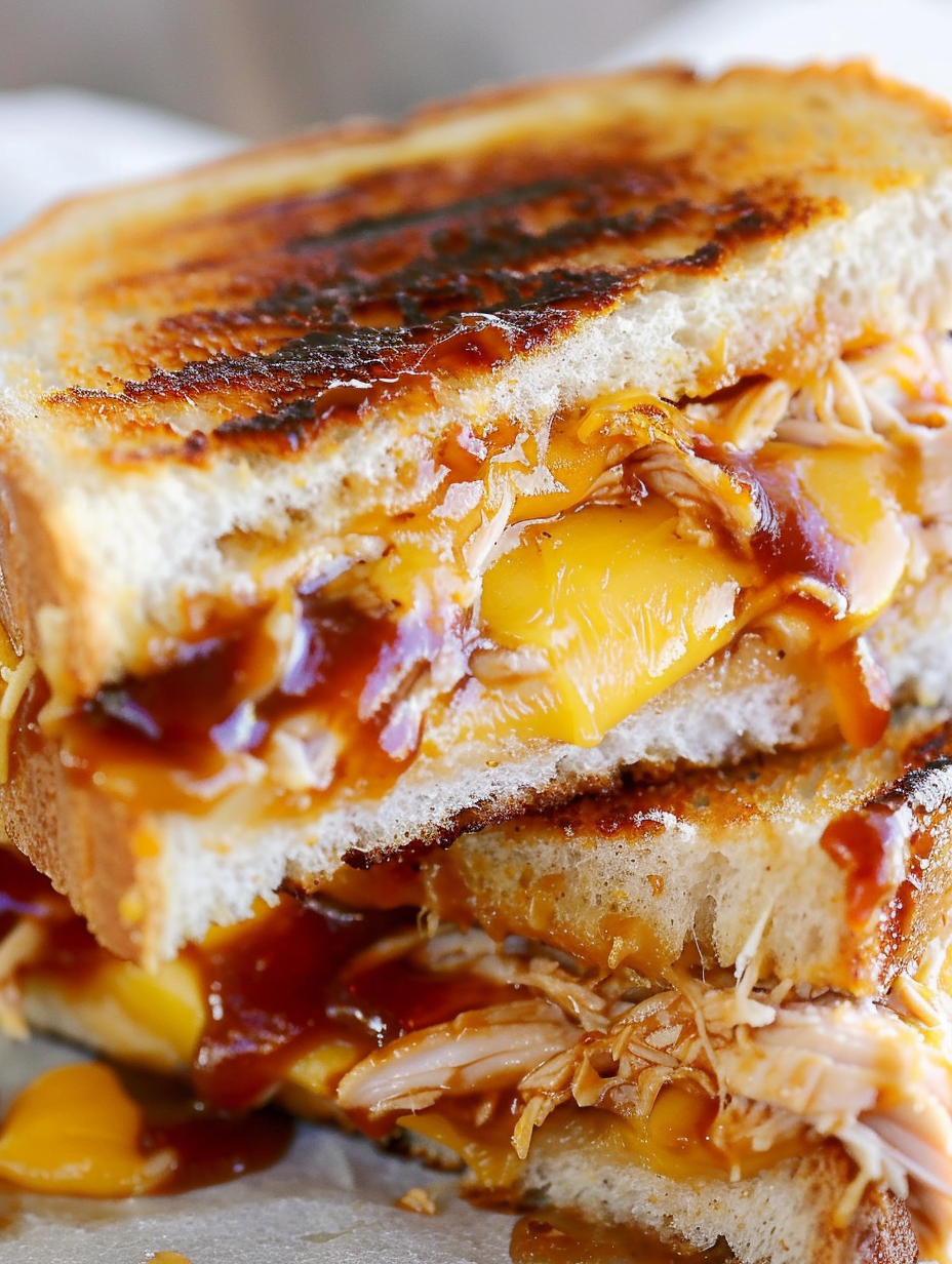 BBQ Chicken Grilled Cheese
