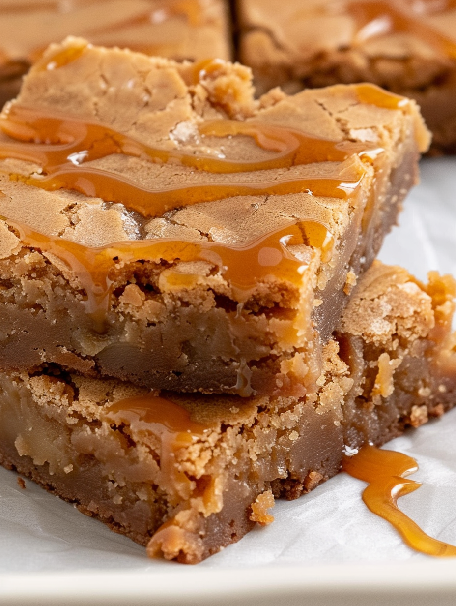 Butterscotch brownies golden top