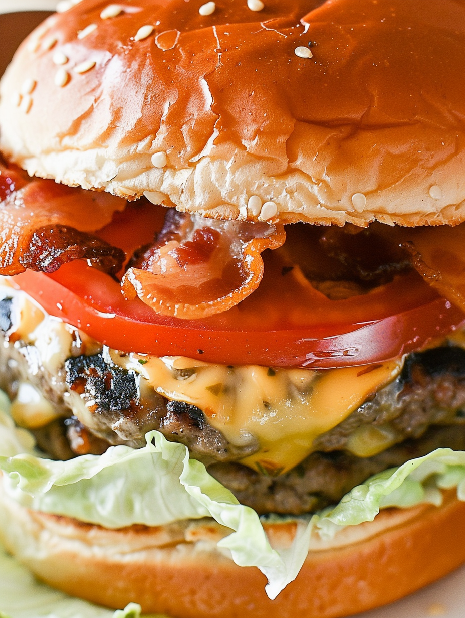 Jalapeño and cheddar stuffed burgers on grill
