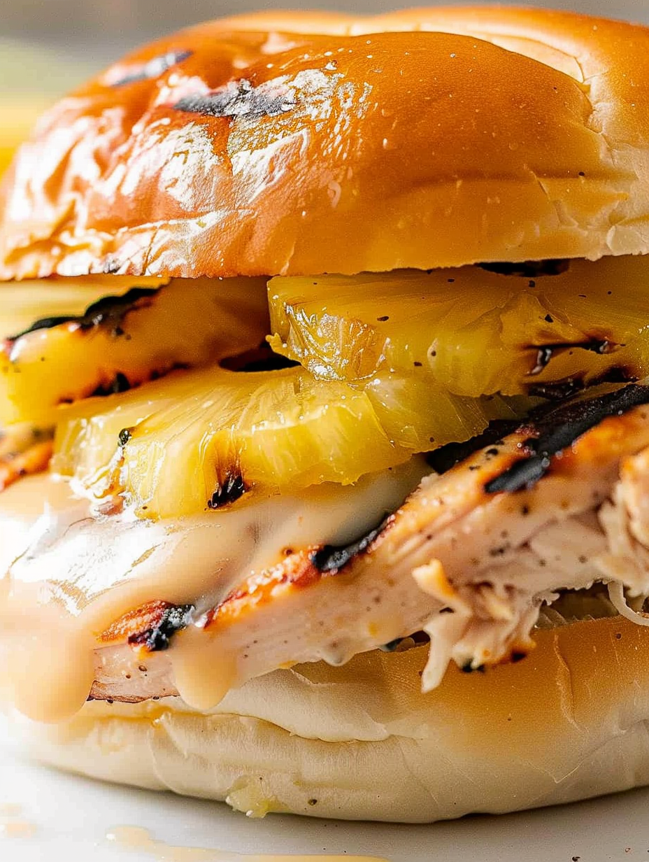 Grilled Hawaiian Chicken Sandwiches