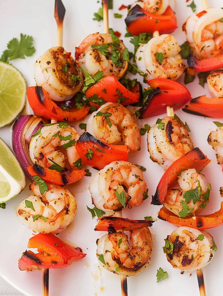 Brochetas de Camarón