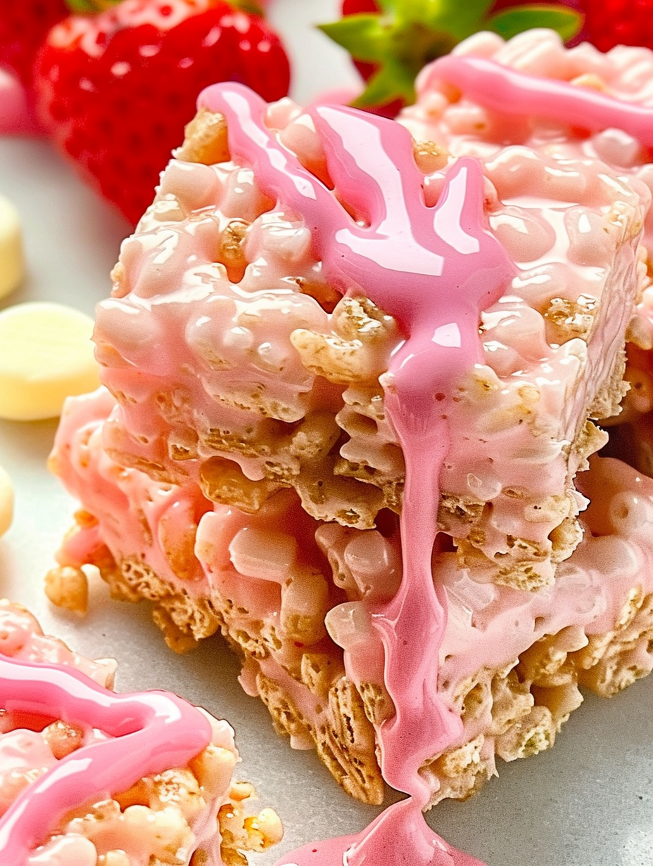 Strawberry Rice Krispy Treats